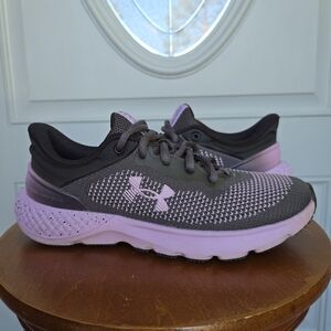 Under Armour Women's Gray and Lilac Running Sneakers